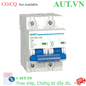 Ảnh của Aptomat cài CHINT DZ158-100 100A-2P-6kA .
