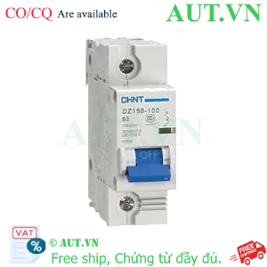 Ảnh của Aptomat cài CHINT DZ158-100 63A-1P-6kA .