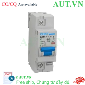 Ảnh của Aptomat cài CHINT DZ158-100 80A-1P-6kA .