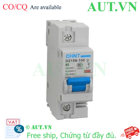 Ảnh của Aptomat cài CHINT DZ158-100 80A-1P-6kA .