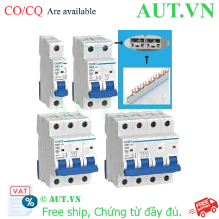 Ảnh của Aptomat cài dùng cho thanh lược càng cua CHINT NB1-63 4P C20 6kA DB 