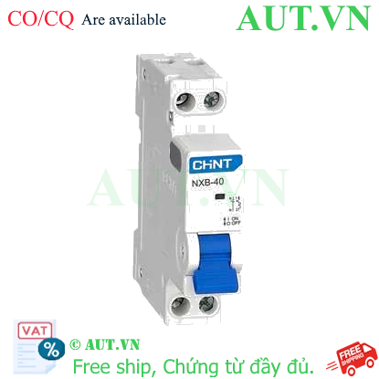 Ảnh của Aptomat cài MCB loại nhỏ CHINT NXB-40 1P+N D25 4.5kA 
