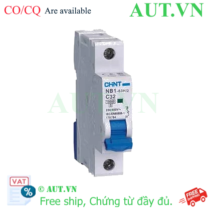 Ảnh của Aptomat CHINT NB1-63H/2 1P C32 8In 
