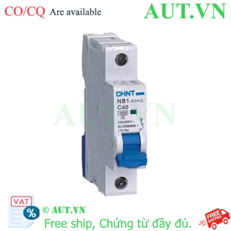 Ảnh của Aptomat CHINT NB1-63H/2 1P C40 8In 