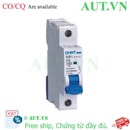 Ảnh của Aptomat CHINT NB1-63H/2 1P C6 8In 
