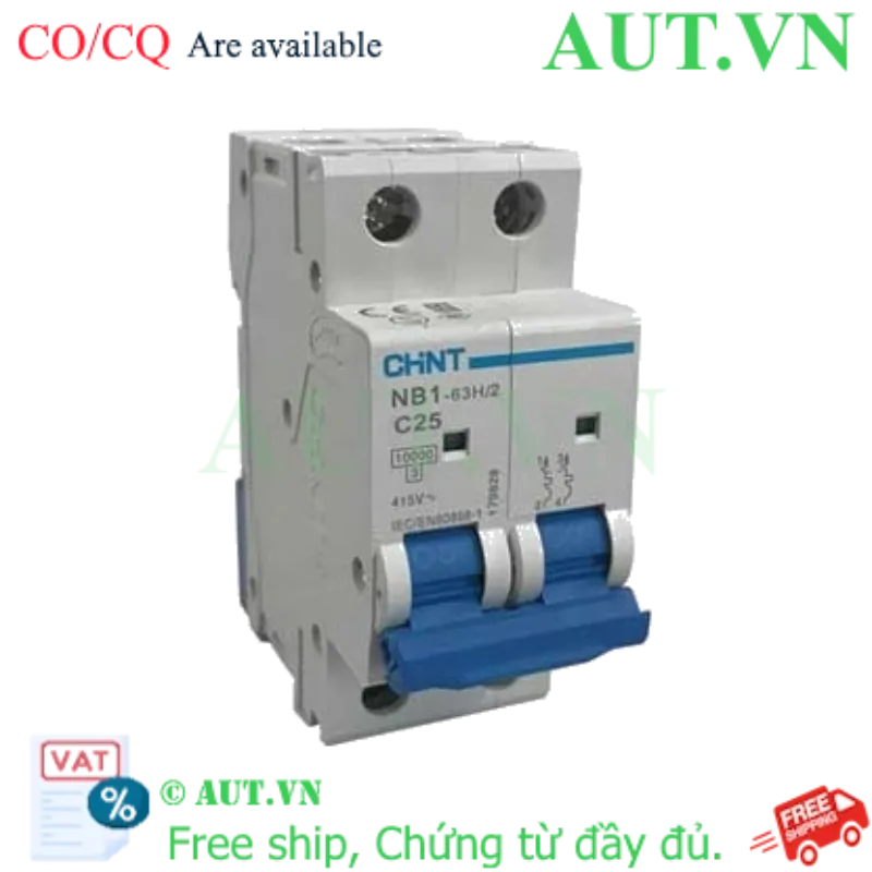Ảnh của Aptomat CHINT NB1-63H/2 2P C25 8In 