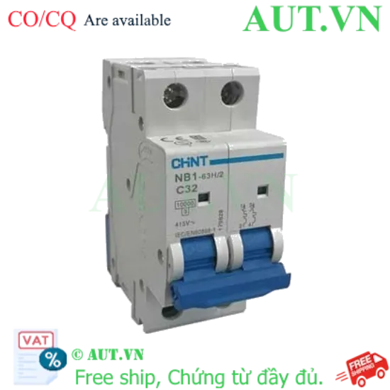 Ảnh của Aptomat CHINT NB1-63H/2 2P C32 8In 