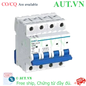 Ảnh của Aptomat CHINT NB1-63H/2 4P C50 8In 