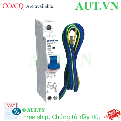 Ảnh của Aptomat chống giật CHINT NB3LE-32 1P+N B10 30mA 