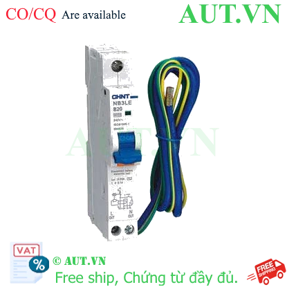 Ảnh của Aptomat chống giật CHINT NB3LE-32 1P+N B20 30mA 