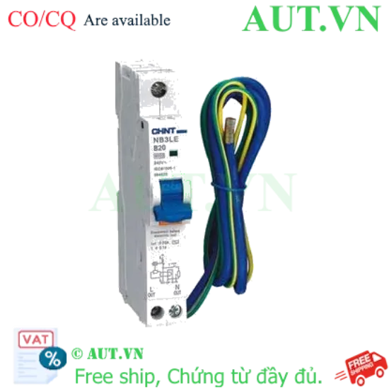 Ảnh của Aptomat chống giật CHINT NB3LE-32 1P+N B20 30mA 