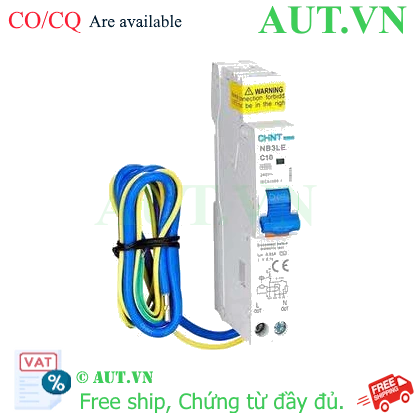 Ảnh của Aptomat chống giật CHINT NB3LE-32 1P+N C10 30mA 