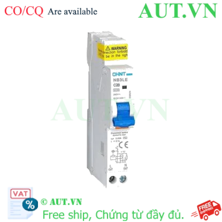 Ảnh của Aptomat chống giật CHINT NB3LE-32 1P+N C20 30mA 