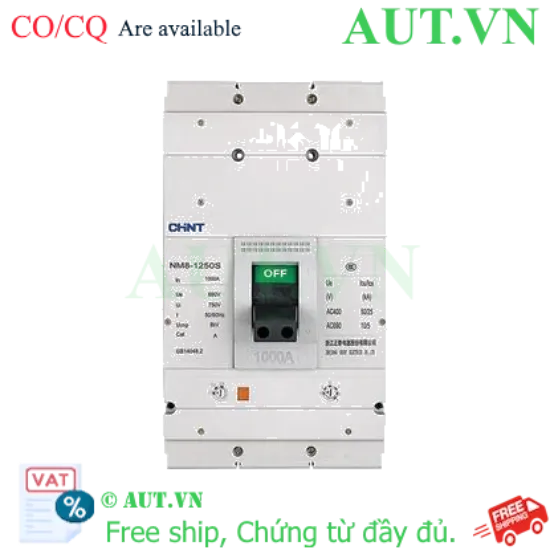 Ảnh của Aptomat dạng khối CHINT NM8-1250S/1000/3 