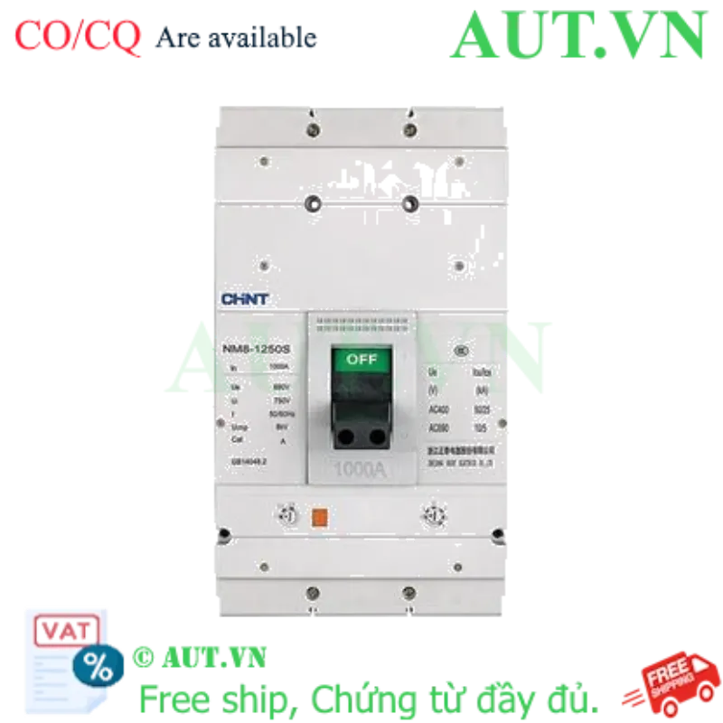 Ảnh của Aptomat dạng khối CHINT NM8-1250S/1000/3 