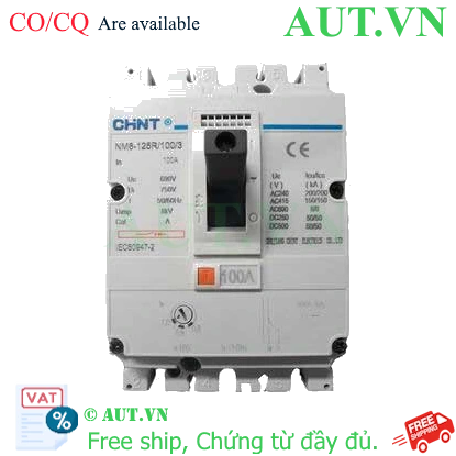 Ảnh của Aptomat dạng khối CHINT NM8-125R/100/3 