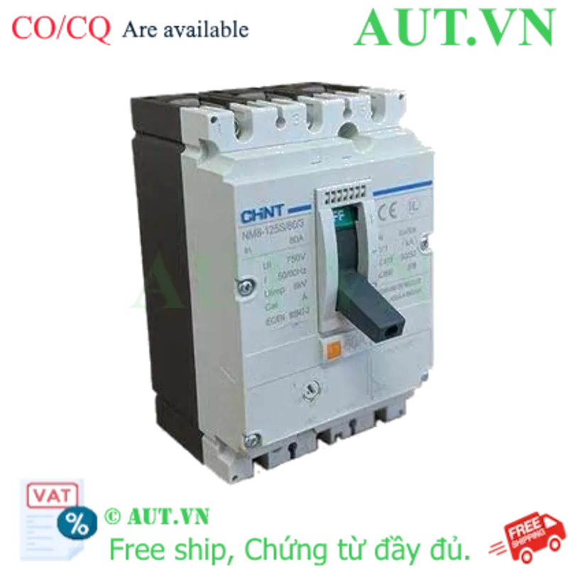 Ảnh của Aptomat dạng khối CHINT NM8-125S/80/3 