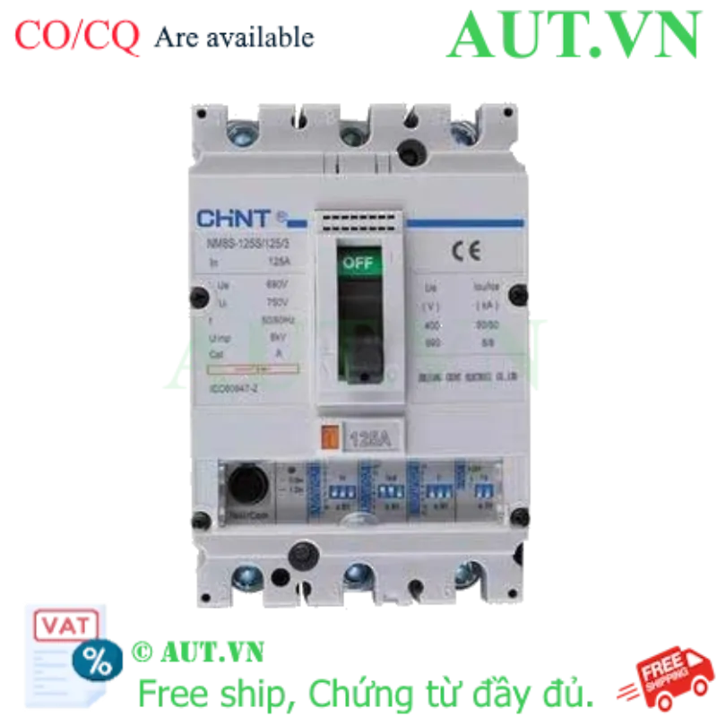 Ảnh của Aptomat dạng khối CHINT NM8S-125S/125/3 