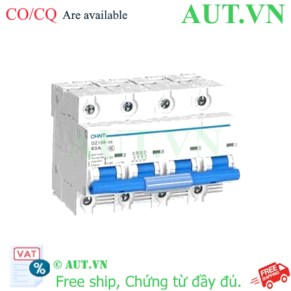 Ảnh của Aptomat MCB CHINT DZ158-125 4P 63A 6kA giá tốt từ hãng