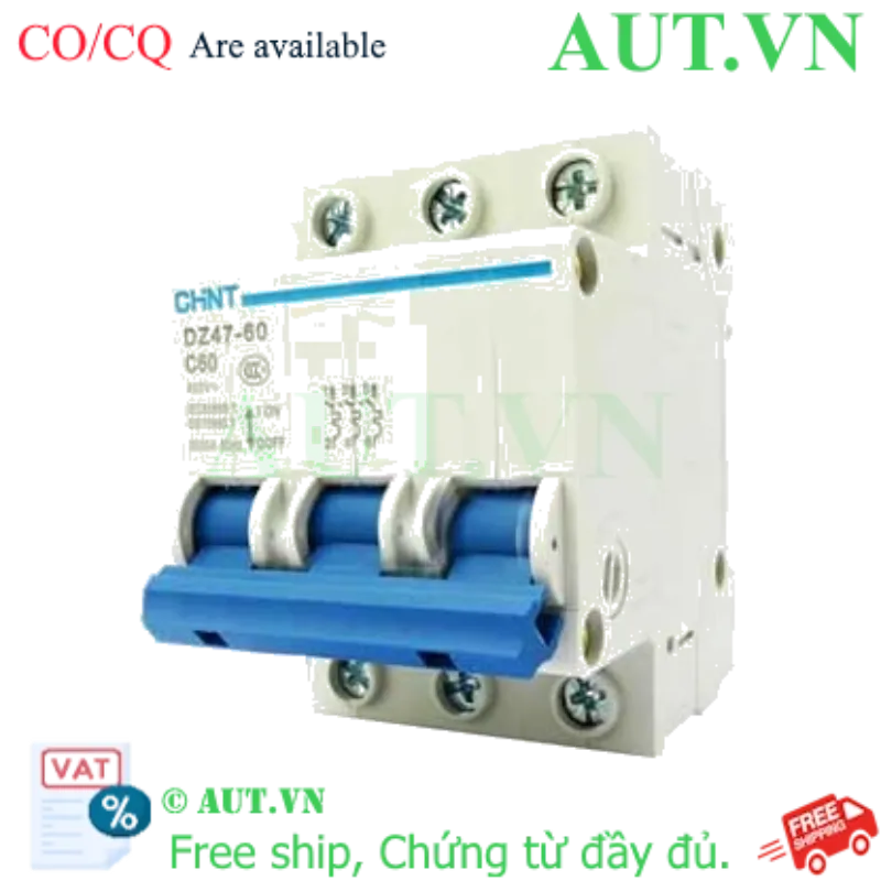 Ảnh của Aptomat MCB CHINT DZ47-60 C60-3P-3kA