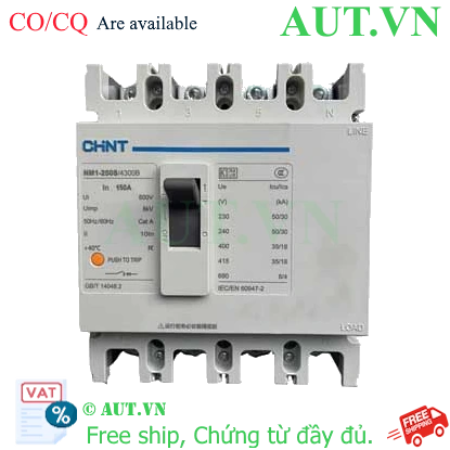 Ảnh của Aptomat MCCB NM1-250S/4300 150A CHINT - 4P, 150A, 25kA