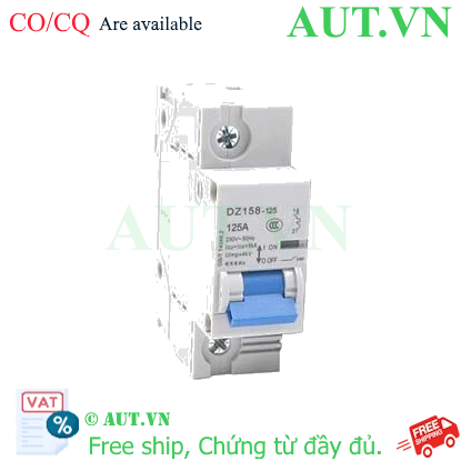 Ảnh của Át tô mát 1 pha DZ158-125 1P 125A 6kA CHINT giá ưu đãi