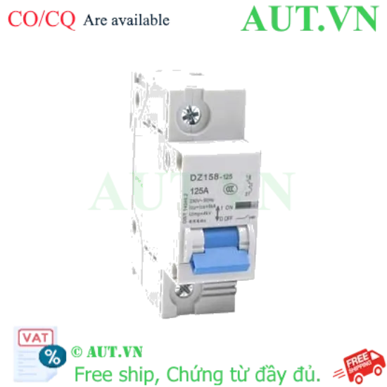 Ảnh của Át tô mát 1 pha DZ158-125 1P 125A 6kA CHINT giá ưu đãi