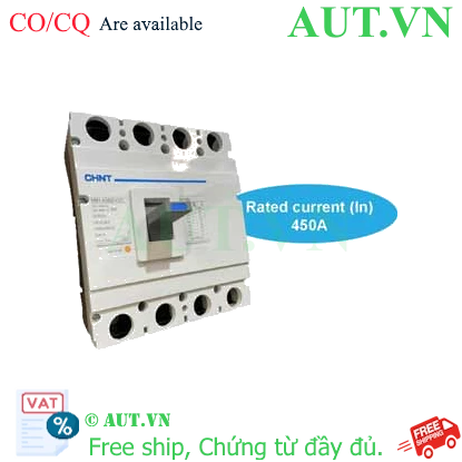Ảnh của Át tô mát NM1-630S/4300 450A CHINT - 4P, 450A, 35kA