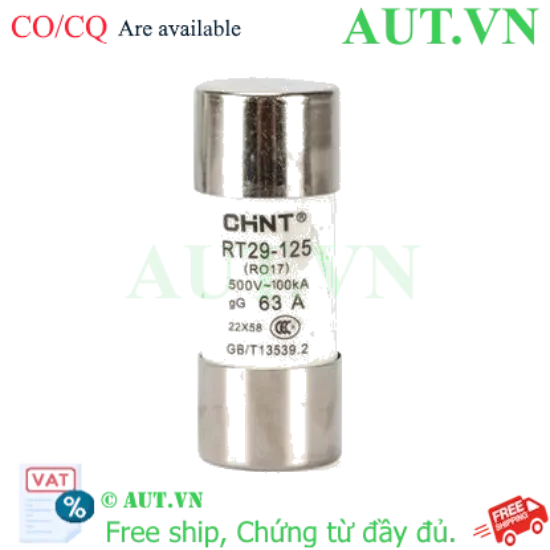 Ảnh của Cầu chì hình ống CHINT RT29-125 63A gG/gL 