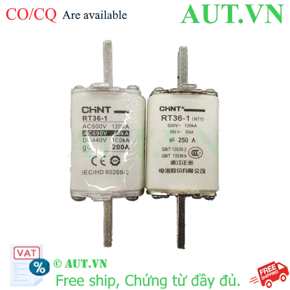 Ảnh của Cầu chì thân vuông CHINT RT36-1 80A gG 