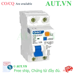 Ảnh của Cầu dao chống rò CHINT NXBLE-63Y 1P+N C32 0.01A 4.5kA 