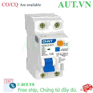 Ảnh của Cầu dao chống rò CHINT NXBLE-63Y 1P+N C6 0.01A 4.5kA 
