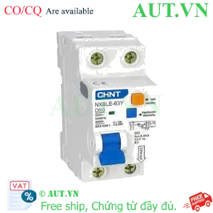 Ảnh của Cầu dao chống rò CHINT NXBLE-63Y 1P+N D50 0.01A 4.5kA 