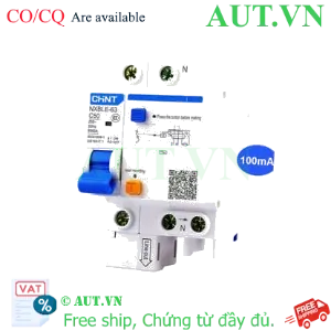 Ảnh của Cầu dao chống rò RCBO CHINT NXBLE-63 1P+N C50 100mA 6kA 