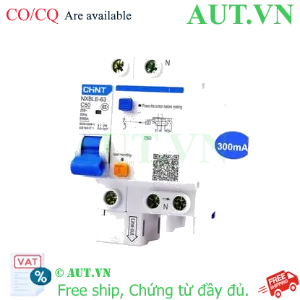 Ảnh của Cầu dao chống rò RCBO CHINT NXBLE-63 1P+N C50 300mA 6kA 