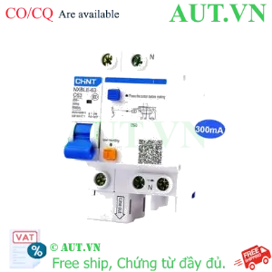 Ảnh của Cầu dao chống rò RCBO CHINT NXBLE-63 1P+N C63 300mA 6kA 