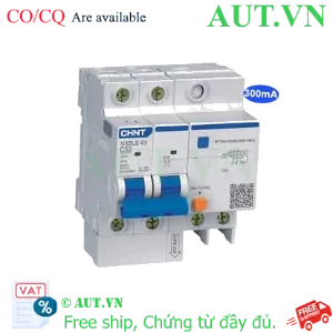 Ảnh của Cầu dao chống rò RCBO CHINT NXBLE-63 2P C50 300mA 6kA 