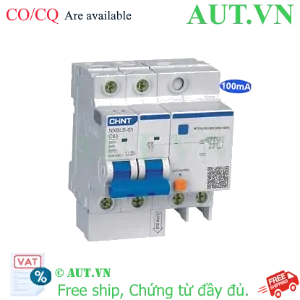 Ảnh của Cầu dao chống rò RCBO CHINT NXBLE-63 2P C63 100mA 6kA 