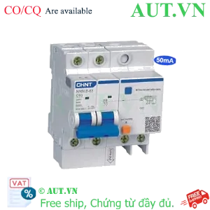 Ảnh của Cầu dao chống rò RCBO CHINT NXBLE-63 2P C63 50mA 6kA 
