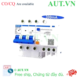 Ảnh của Cầu dao chống rò RCBO CHINT NXBLE-63 3P C50 300mA 6kA 
