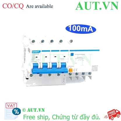 Ảnh của Cầu dao chống rò RCBO CHINT NXBLE-63 4P C40 100mA 6kA 