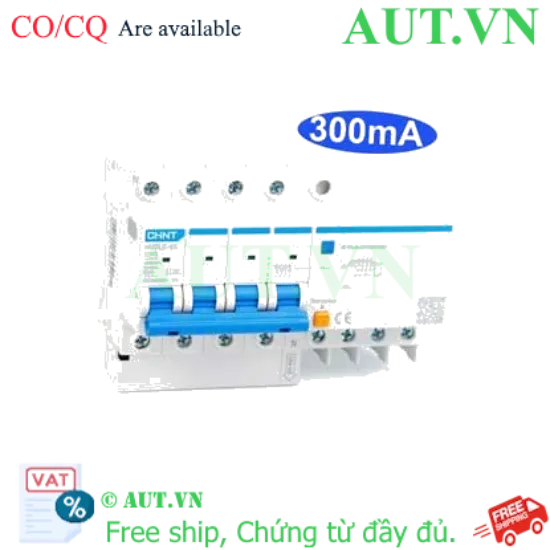 Ảnh của Cầu dao chống rò RCBO CHINT NXBLE-63 4P C40 300mA 6kA 