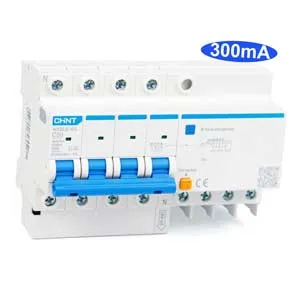 Ảnh của Cầu dao chống rò RCBO CHINT NXBLE-63 4P C50 300mA 6kA 