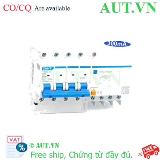 Ảnh của Cầu dao chống rò RCBO CHINT NXBLE-63 4P C63 300mA 6kA 