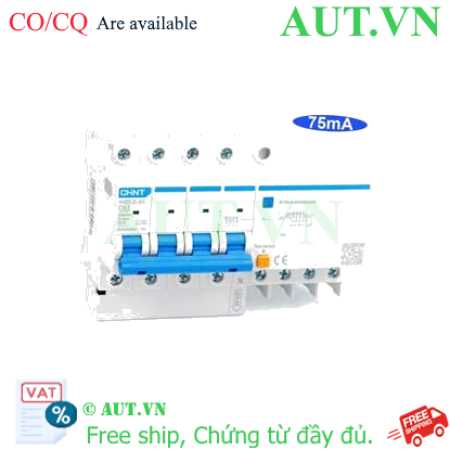 Ảnh của Cầu dao chống rò RCBO CHINT NXBLE-63 4P C63 75mA 6kA 