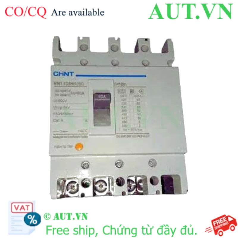 Ảnh của Cầu dao tự động NM1-125H/4300 80A Chint - 4P, 80A, 50kA