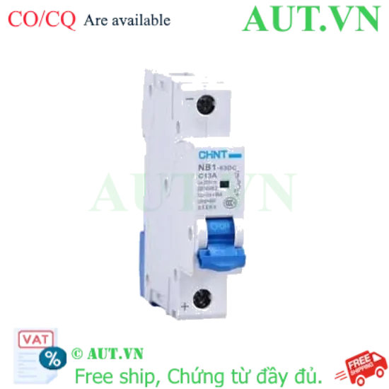 Ảnh của CB tép CHINT NB1-63DC 1P C13A DC250V 6kA 
