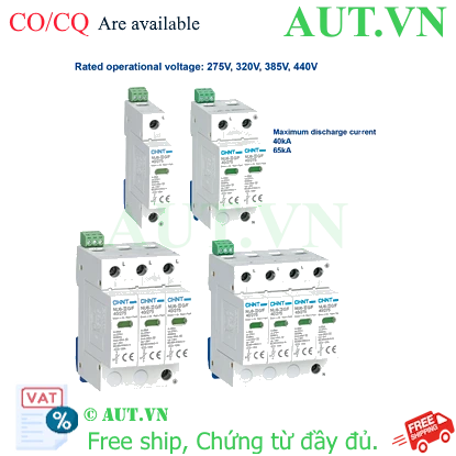 Ảnh của Chống sét lan truyền CHINT NU6-II/F 100kA/385V 1P 