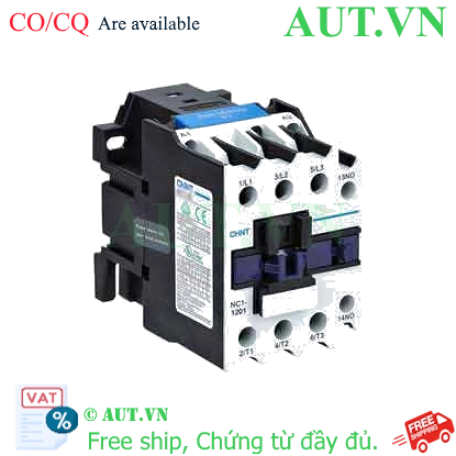 Ảnh của Công tắc tơ 3 pha CHINT NC1-1201 220VAC 12A 5.5kW 1NC