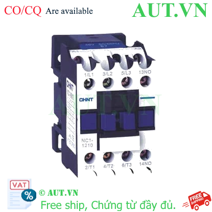 Ảnh của Công tắc tơ 3 pha CHINT NC1-1210 220VAC 12A 5.5kW 1NO